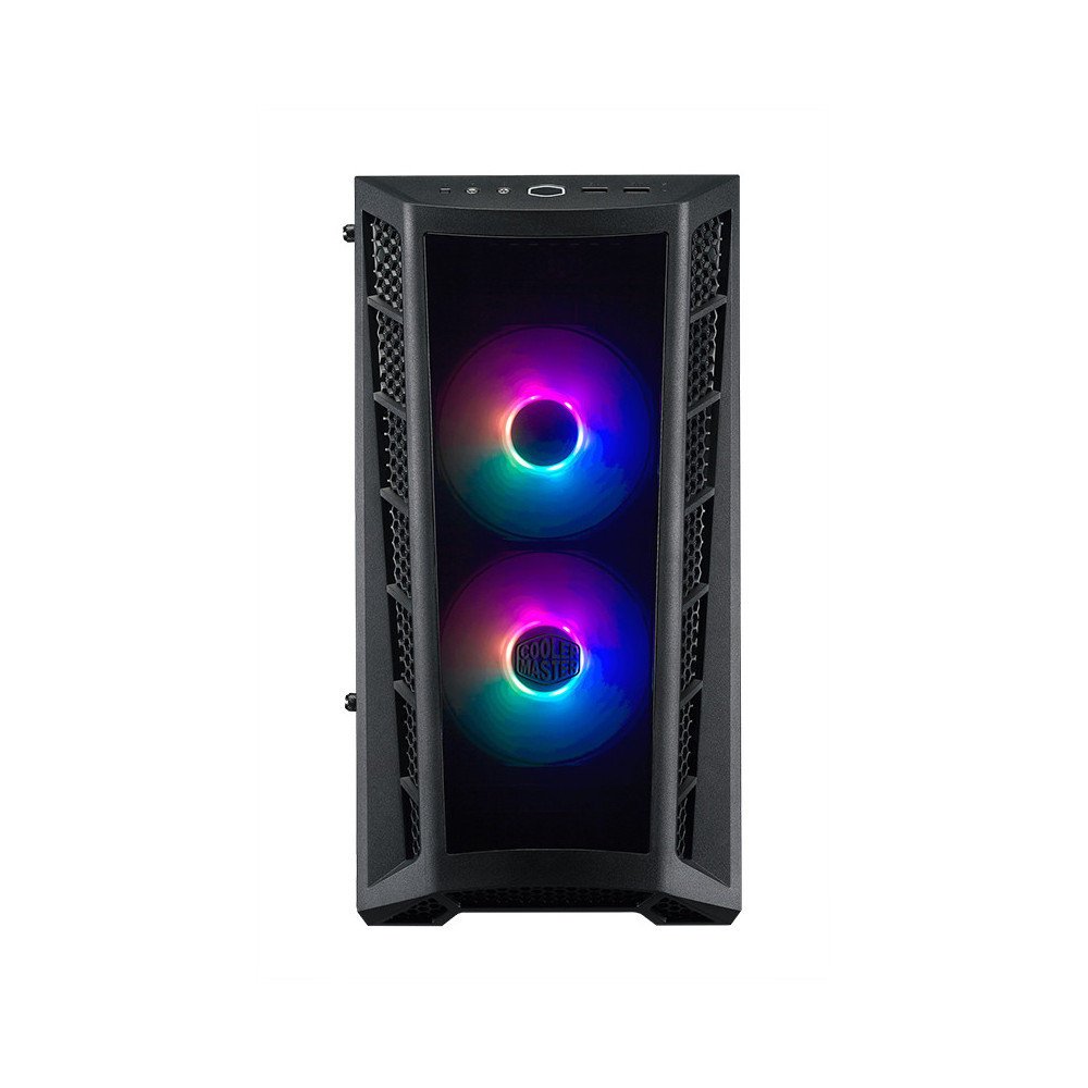 COOLER MASTER MASTERBOX MB320L ARGB - CASE MINI TOWER - 2USB3Audio I e O1xARGB 2-to-3 Splitter2x Combo 2.5/3.52xSSD2x120mm ARGB
