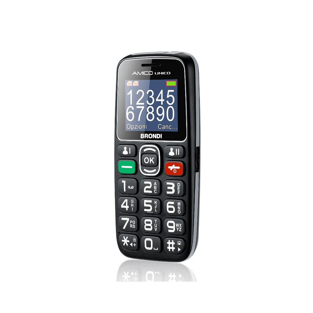 BRONDI AMICO UNICO (NERO) - TELEFONO CELLULARE SENIOR