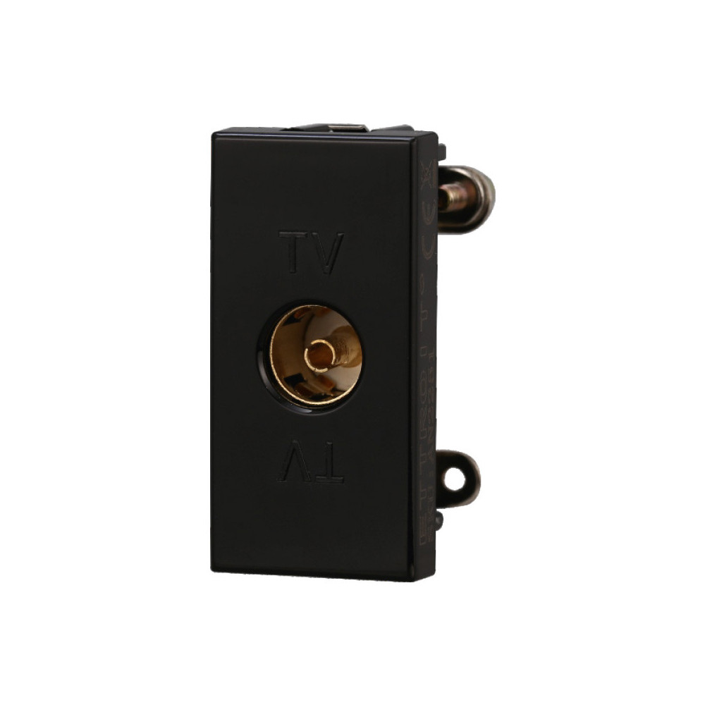 ETTROIT CONNETTORE TV FEMMINA - SERIE MOON - NERO (AN2251) Compatibile ABB Axolute