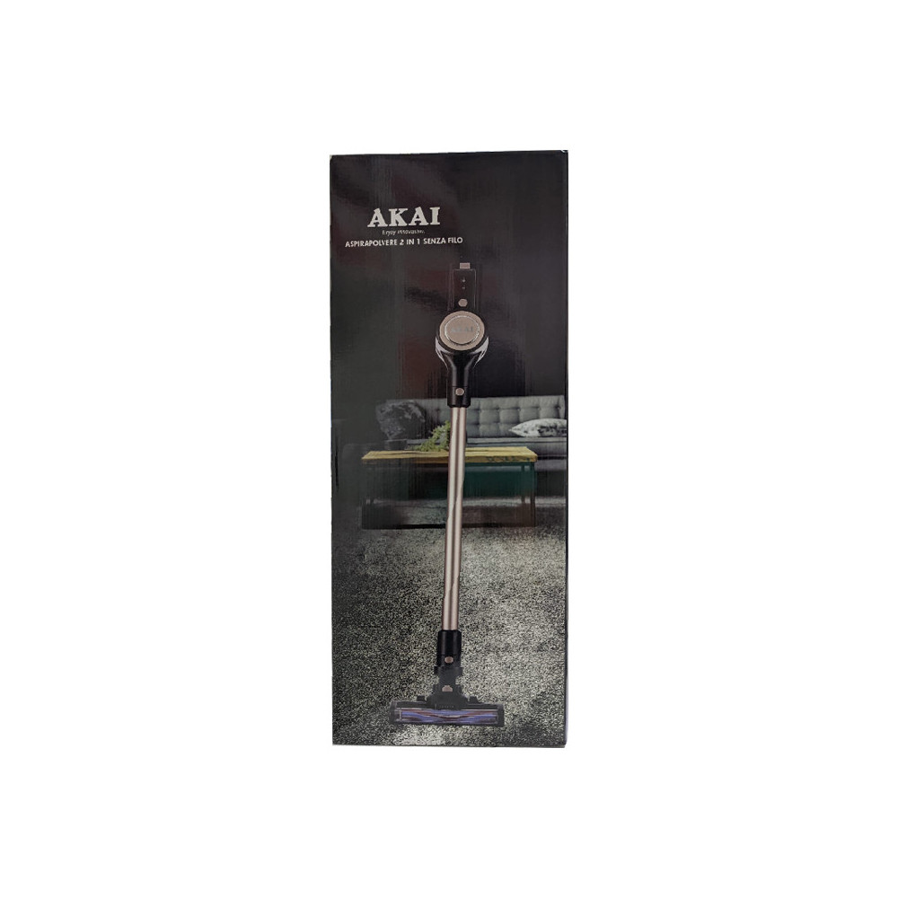 AKAI AP880K - ASPIRAPOLVERE CORDLESS SENZA SACCO CON TECNOLOGIA CICLONICA