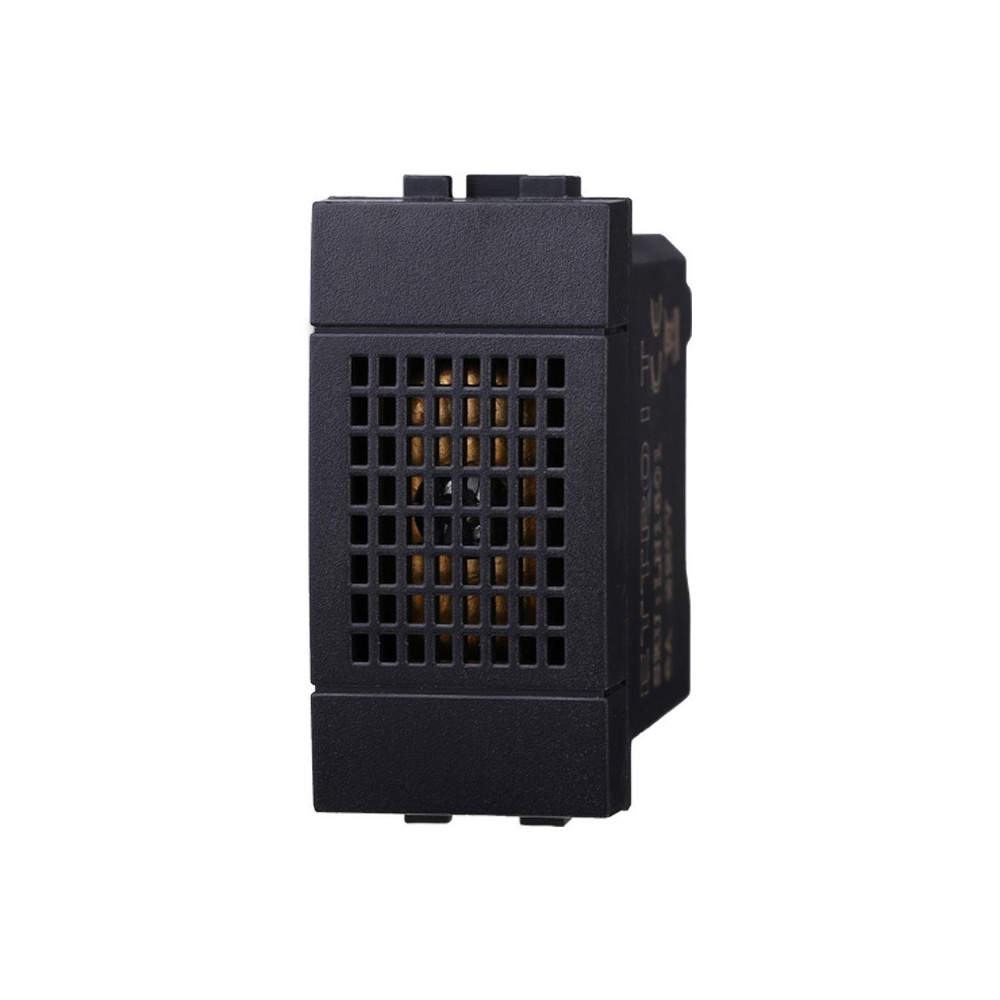 ETTROIT MODULO SUONERIA 6A 220V - SERIE SPACE - NERO (LN1601) Compatibile BTicino Living