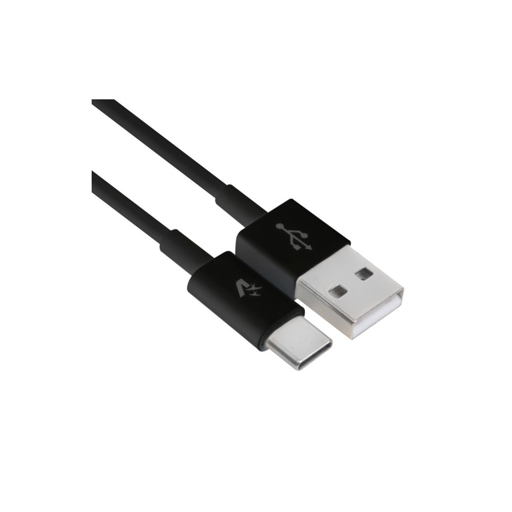 VULTECH SM-T113BK - CAVO USB / USB TYPE-C -RIVESTIMENTO TPE - 1M - COLORE NERO